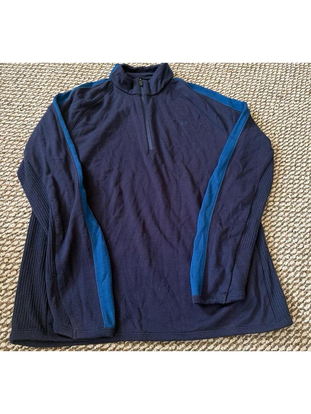 Icebreaker Merino Wool Quarter Zip Mens L